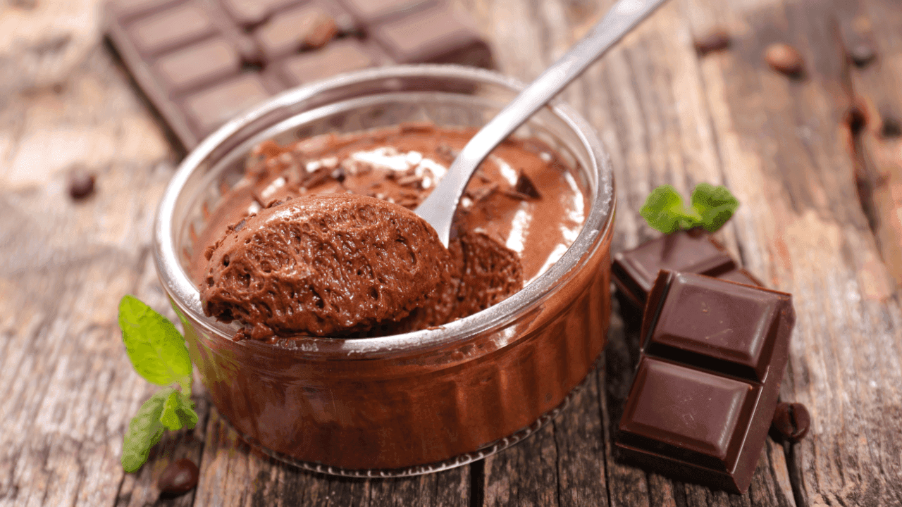 Mousse de chocolate caseiro