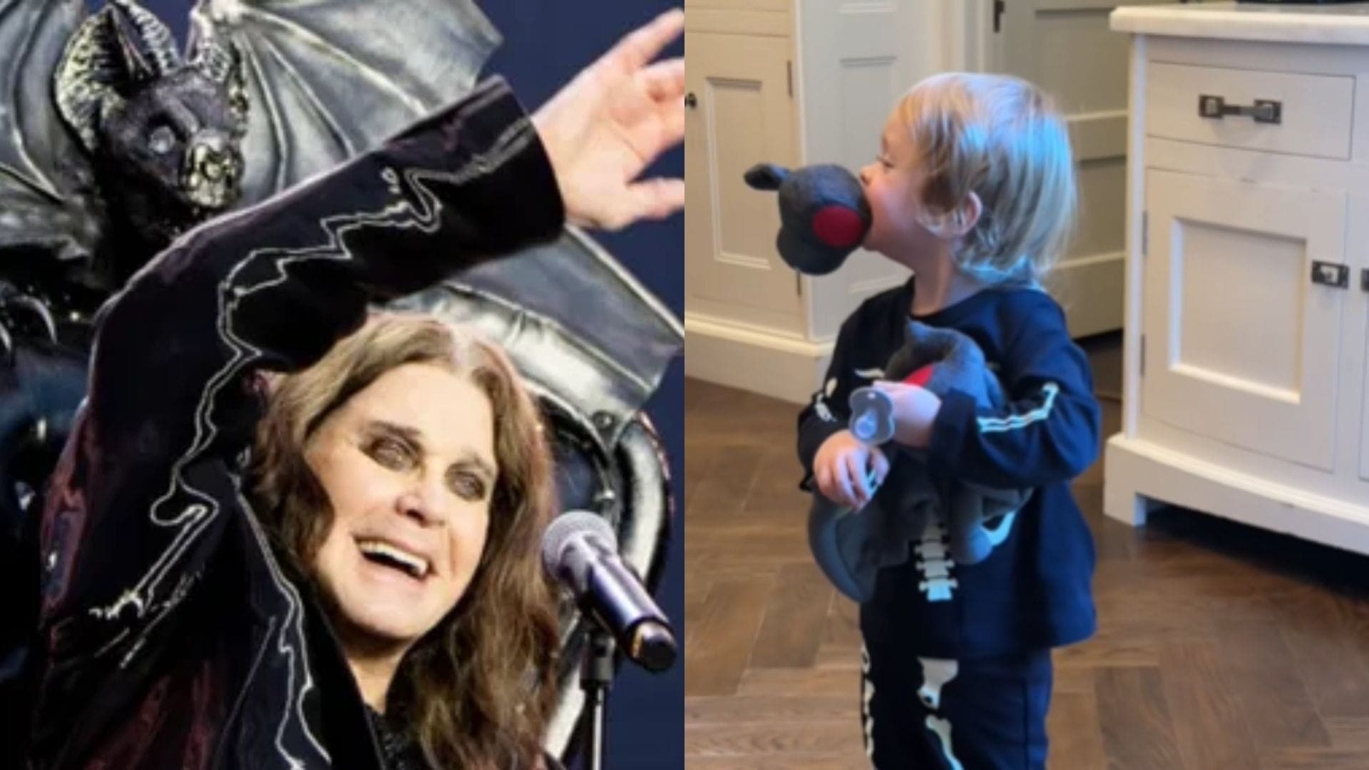 Neto de Ozzy Osbourne arranca cabeça de morcego de pelúcia