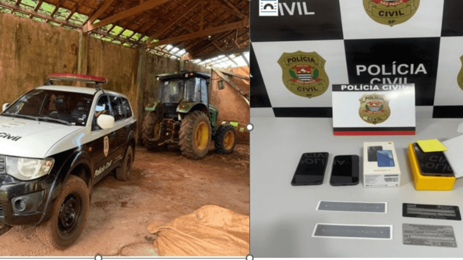 Os suspeitos fazem parte de uma organização criminosa