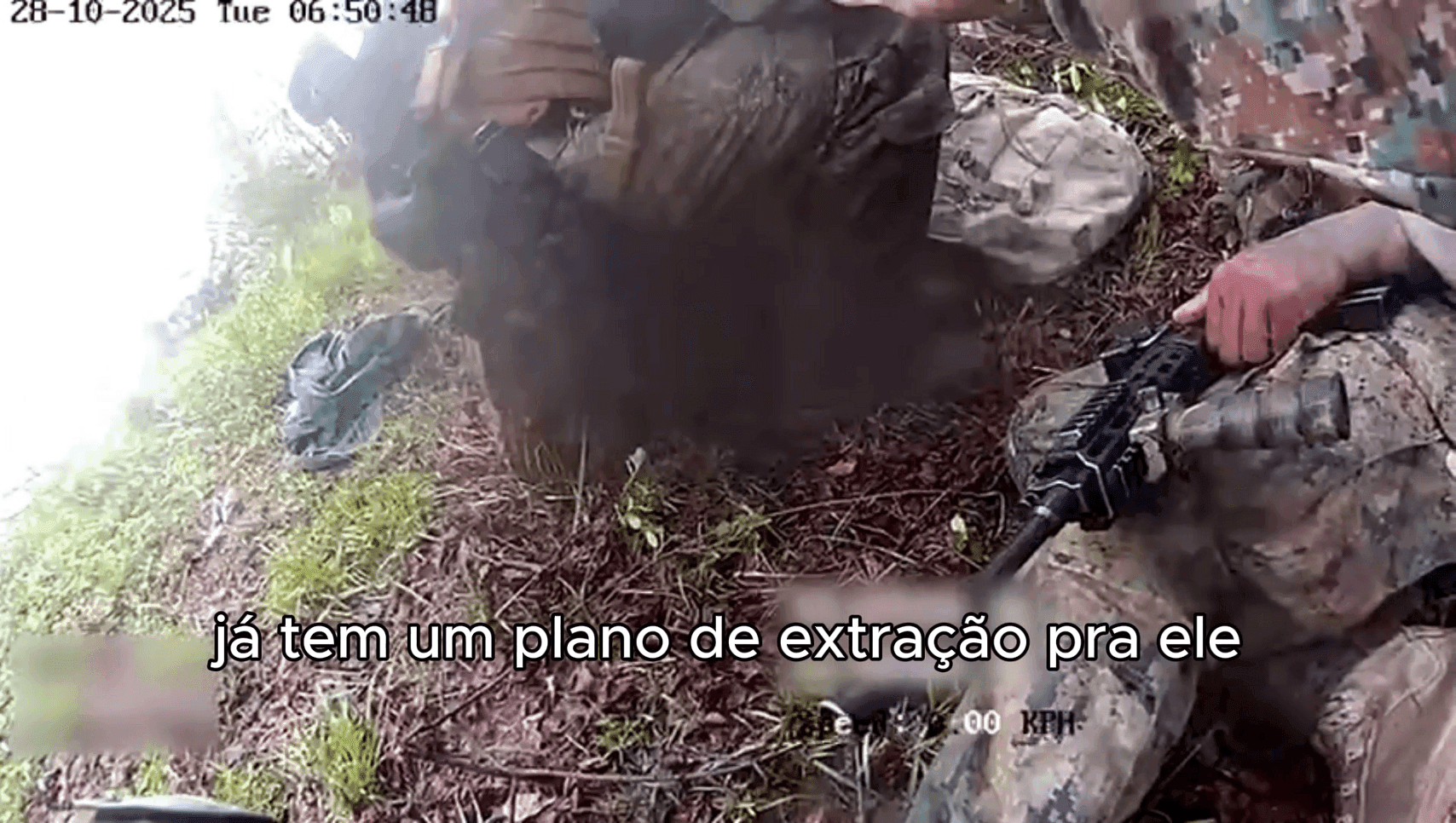 Câmera corporal mostram agentes do BOPE em plano de extração de agente ferido