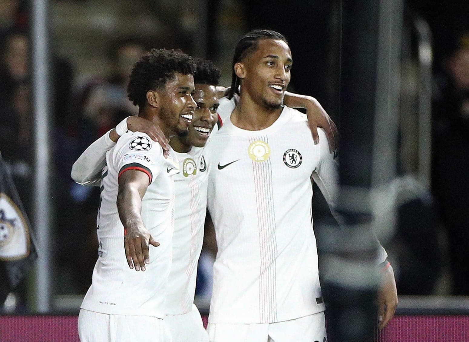 Andrey Santos, Estevão e João Pedro no Azerbaijão