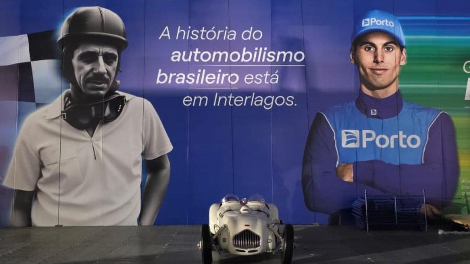 Chico Landi e Gabriel Bortoleto em ação da Porto no GP de São Paulo