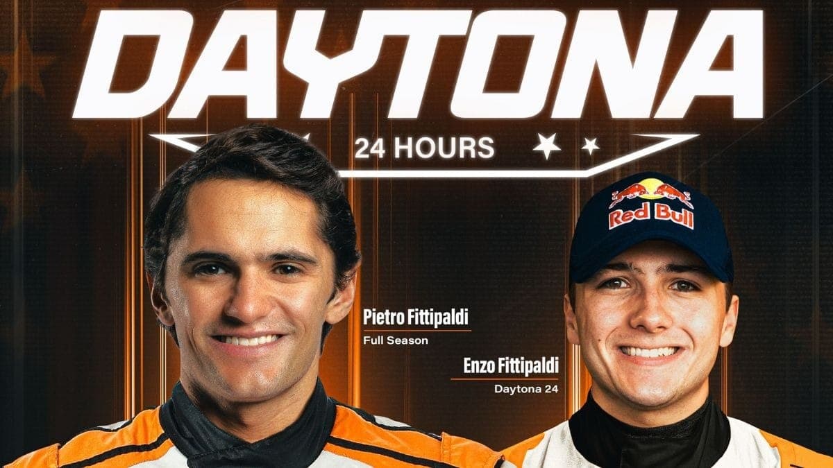 Irmãos Pietro e Enzo Fittipaldi disputam juntos as 24 Horas de Daytona com a Pratt Miller