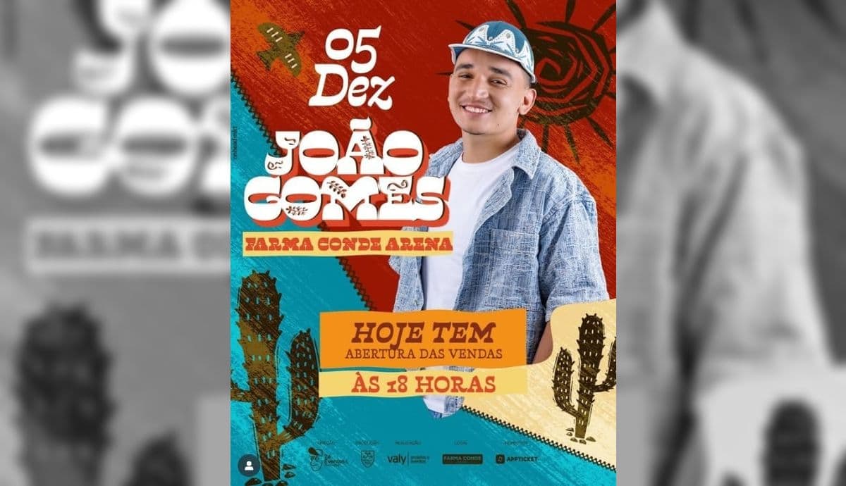 O Melhor Show do Anooooo Chegou! Vendas Abertas para João Gomes no Vale!