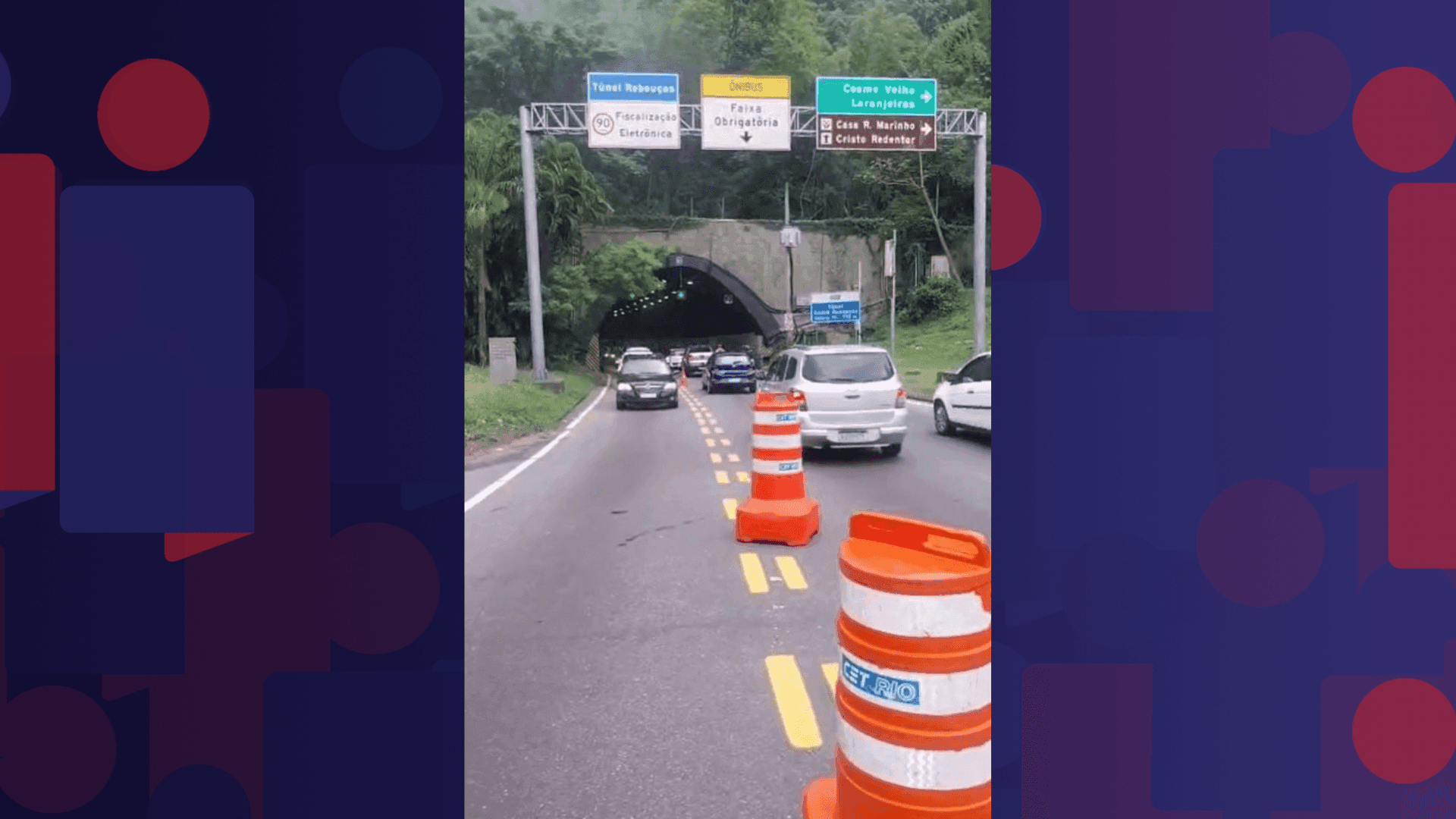 Por volta das 14h30, o túnel foi completamente reaberto ao tráfego