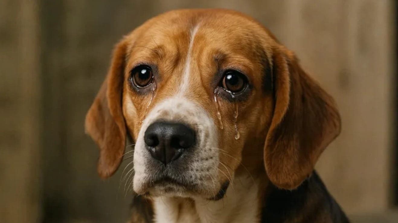O que pode ser quando o cachorro está com o olho lacrimejando?