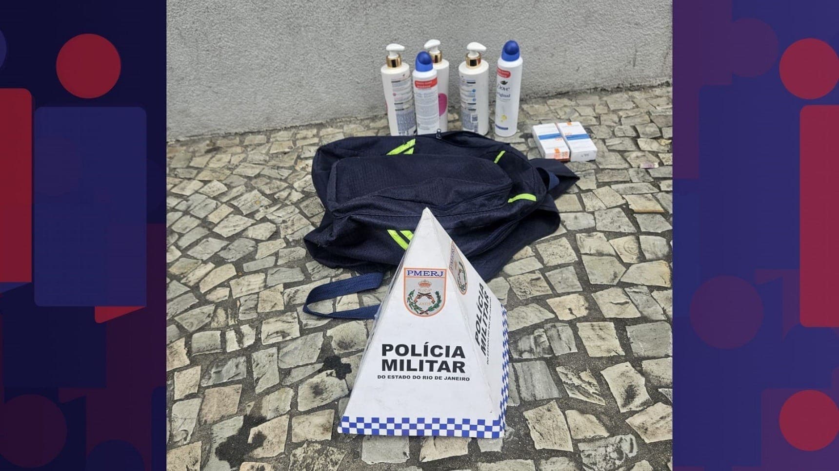 Polícia recuperou produtos roubados pelos criminosos