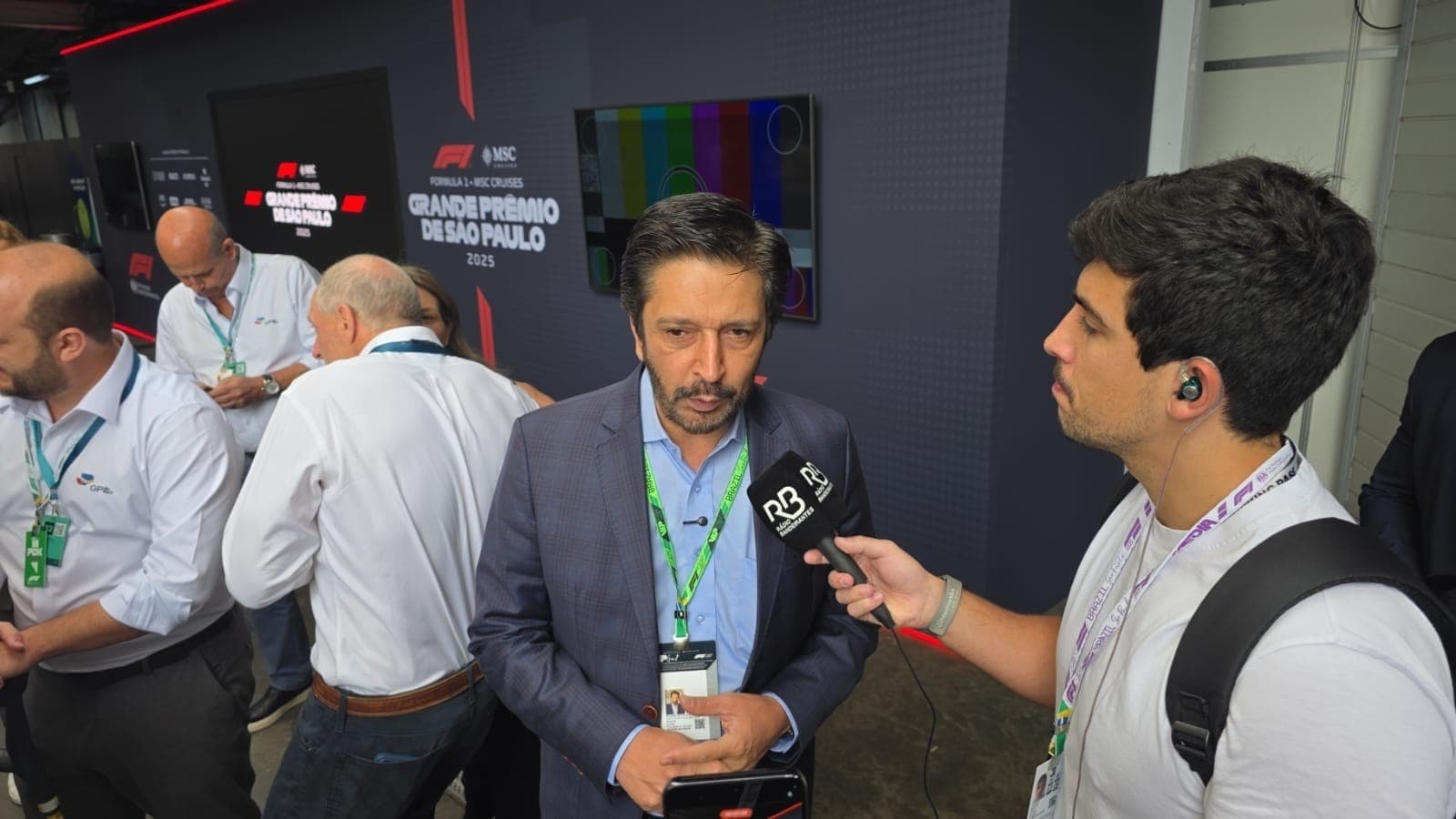 Prefeito Ricardo Nunes durante GP de São Paulo 2025