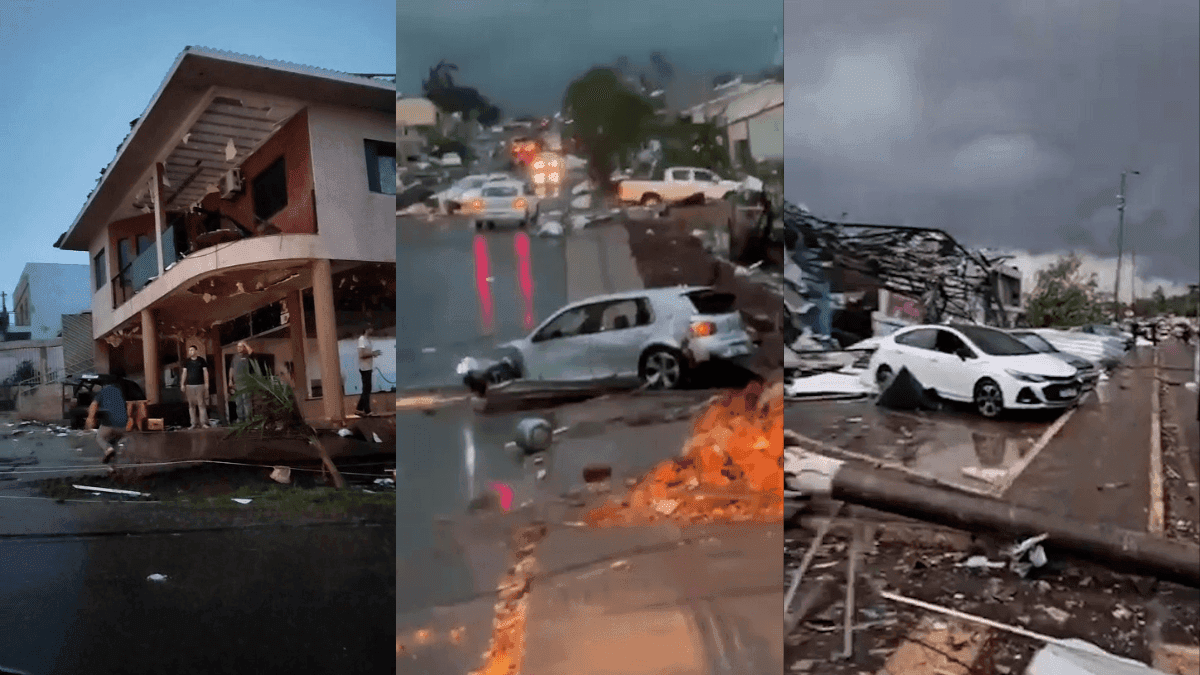Vídeos mostram destruição e cidades vizinhas se mobilizam