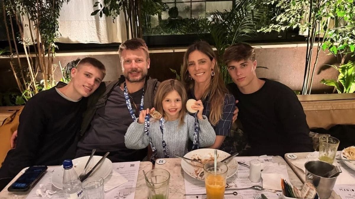 Fernanda Lima com a família