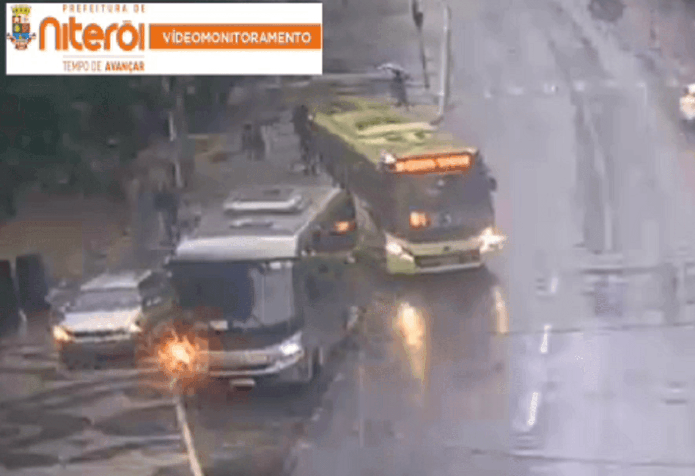 Câmera flagrou infração de trânsito na orla de Icaraí