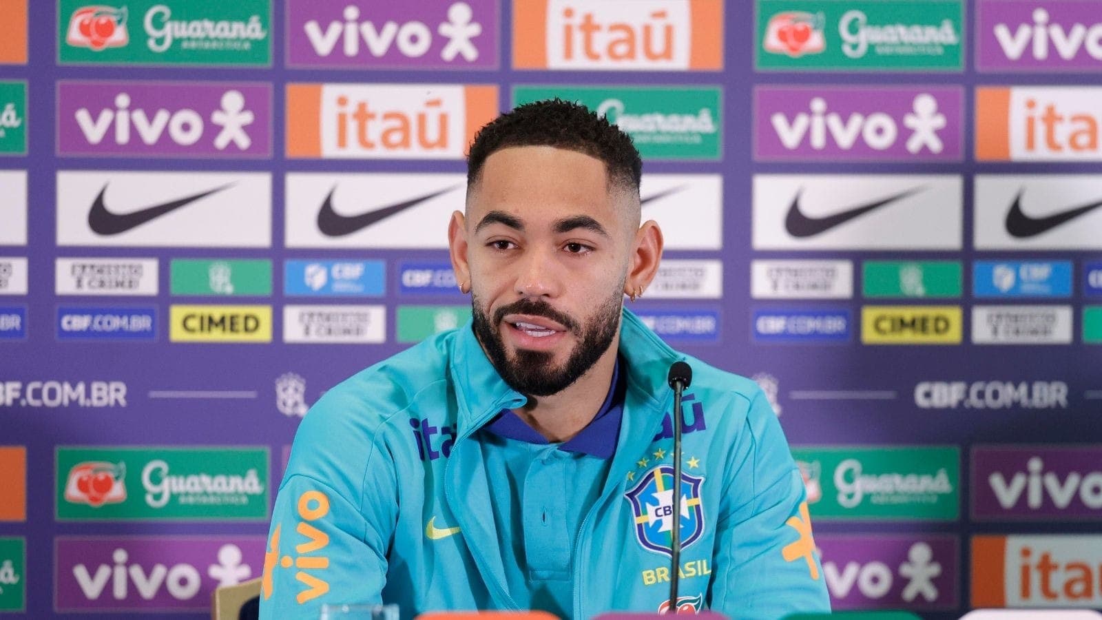 Matheus Cunha, atacante do Manchester United e Seleção Brasileira