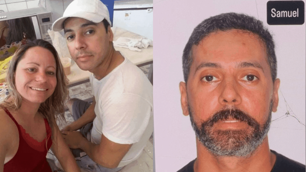 Patrícia Gonçalvez, de 42 anos, e Samuel Ângelo dos Santos, de 45 anos