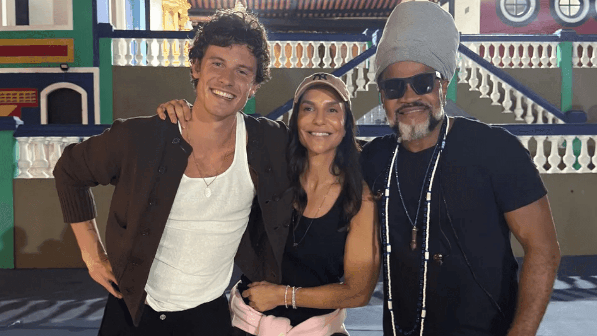 Ivete Sangalo leva Shawn Mendes para conhecer Carlinhos Brown