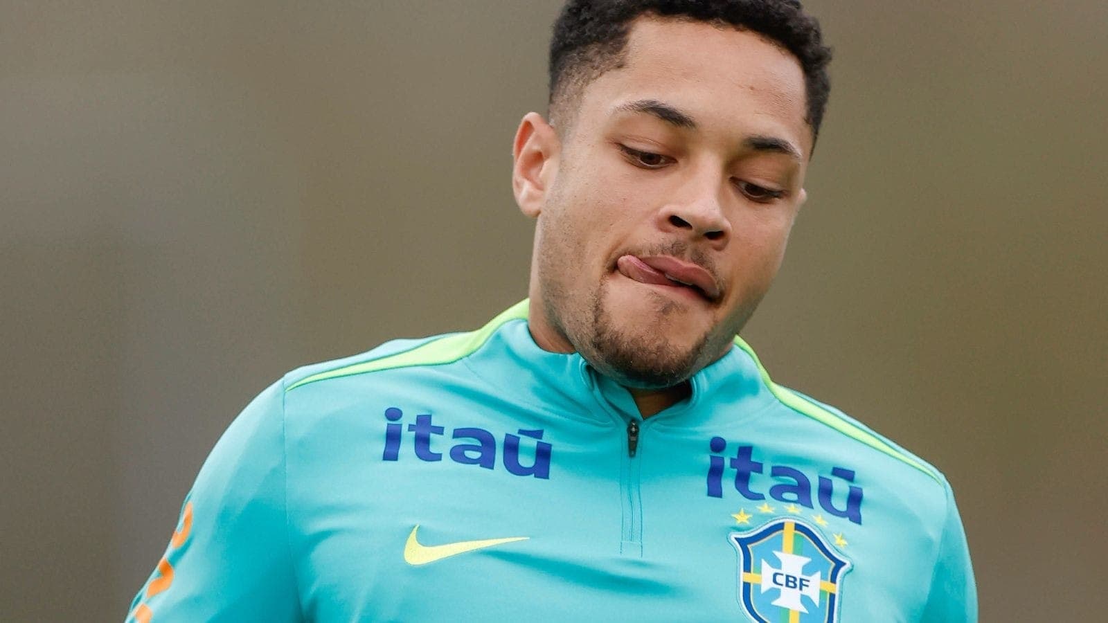 Vitor Roque, atacante do Palmeiras e da Seleção Brasileira
