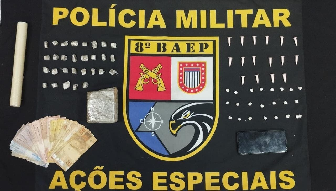 Homem é preso por tráfico de drogas em Cândido Mota (SP)