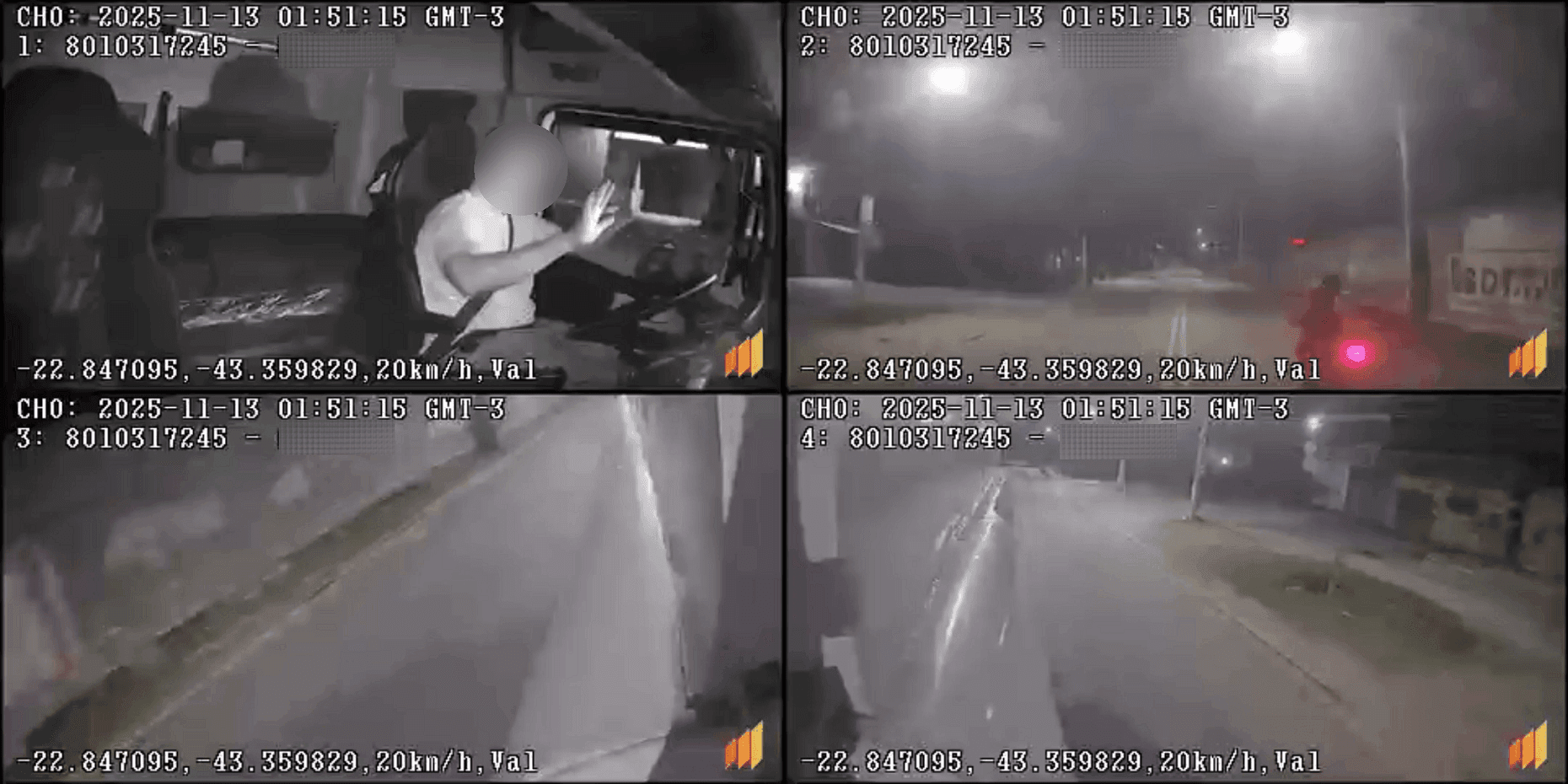Vídeo mostra momento que 4 motoristas diferentes são assaltados em menos de 30 minutos em Honório Gurgel