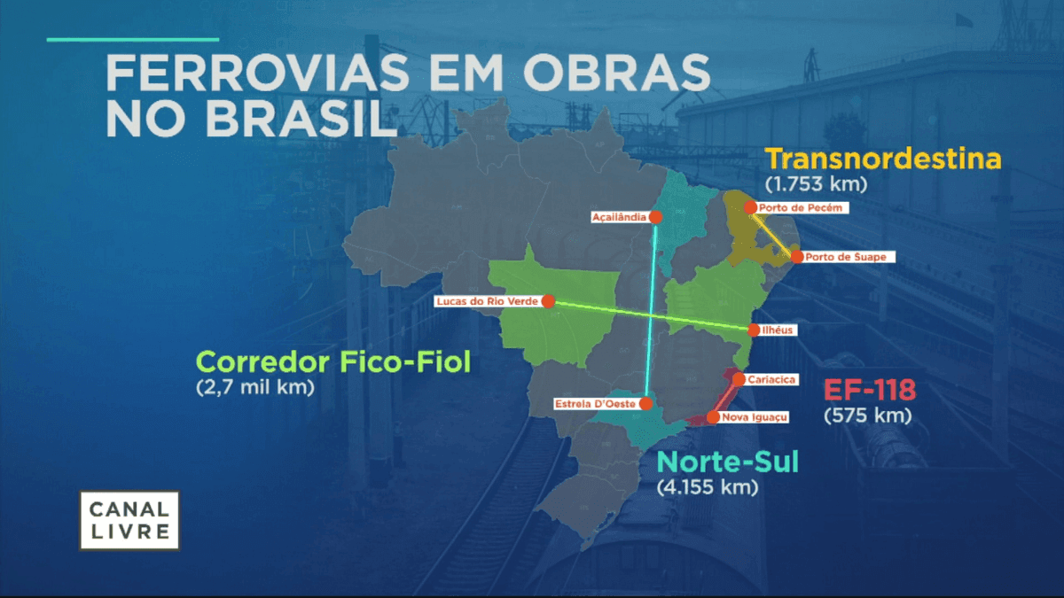 Ministro dos Transportes detalha investimento de R$ 94 bi em ferrovias no Brasil