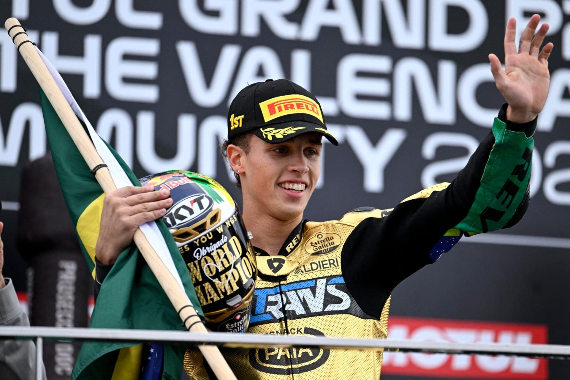 Diogo Moreira conquista título inédito para o Brasil na Moto2