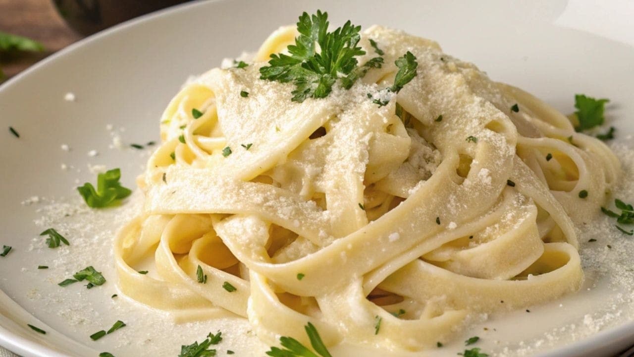 Macarrão ao molho branco