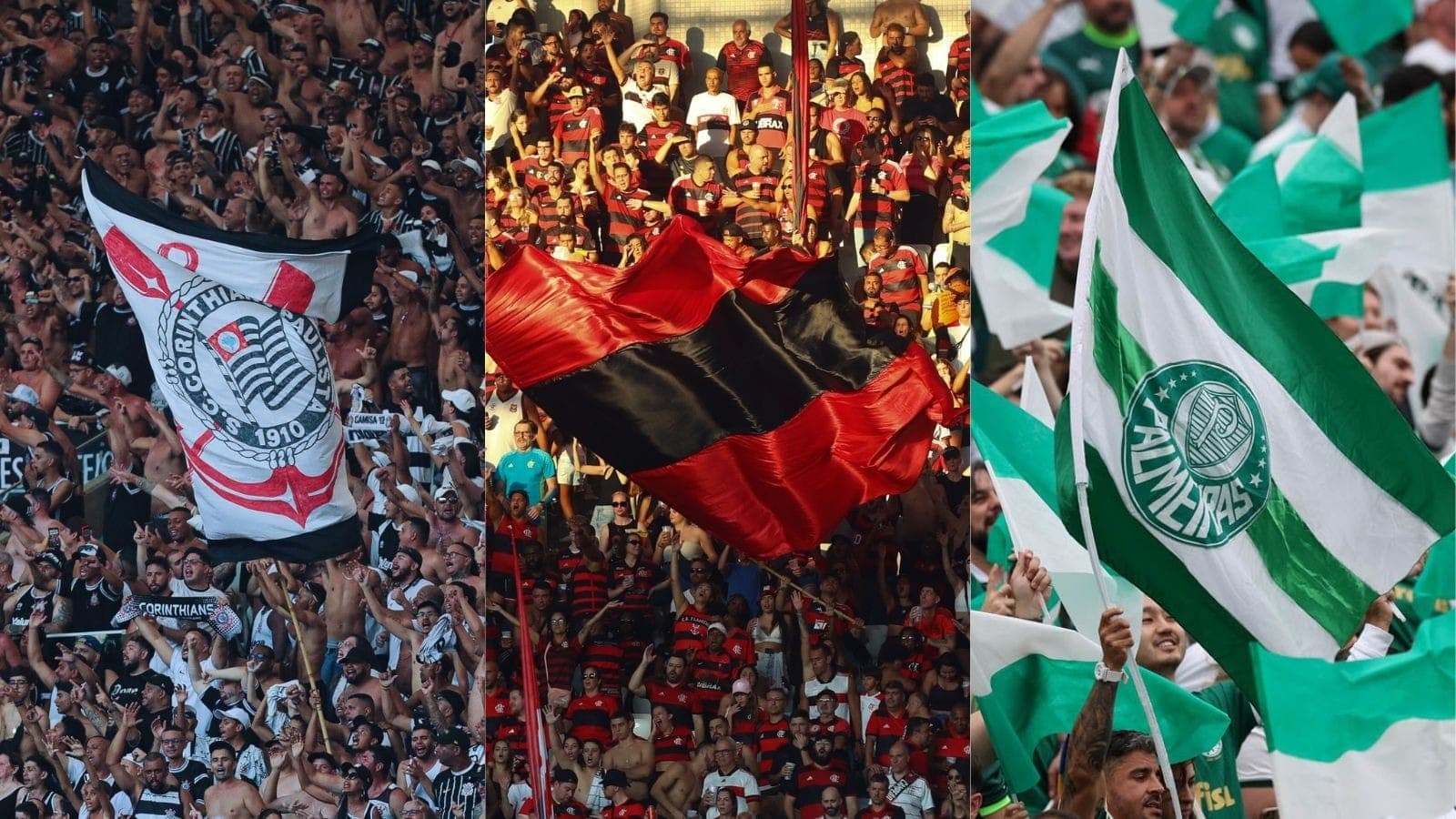 Flamengo, Corinthians e Palmeiras lideram entre os mais odiados do Brasil