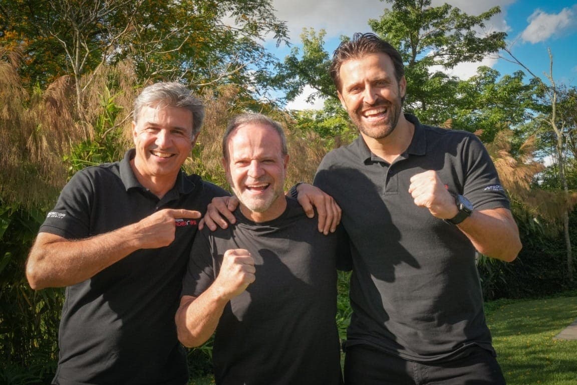 Christian Fittipaldi, Rubens Barrichello e Átila Abreu