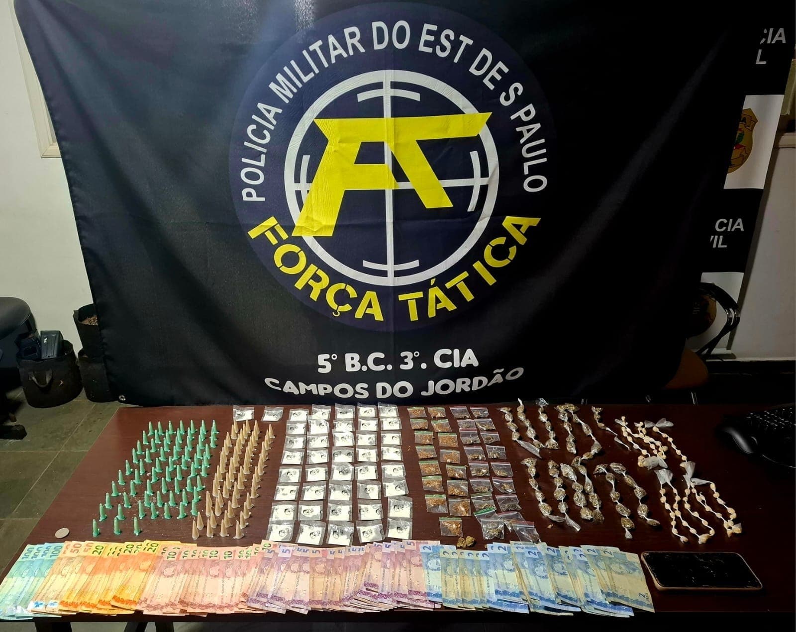 Força Tática Apreende Menor com Drogas em Campos do Jordão