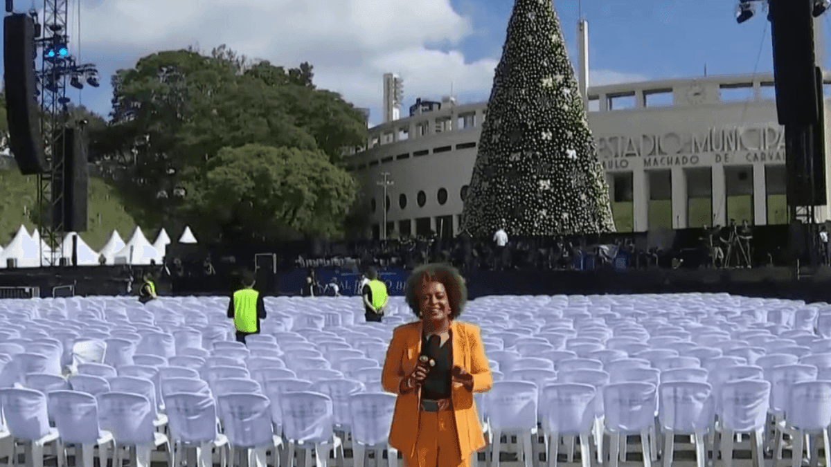 Regina Dourado mostra bastidores do Natal para o Bem, com Andrea Bocelli