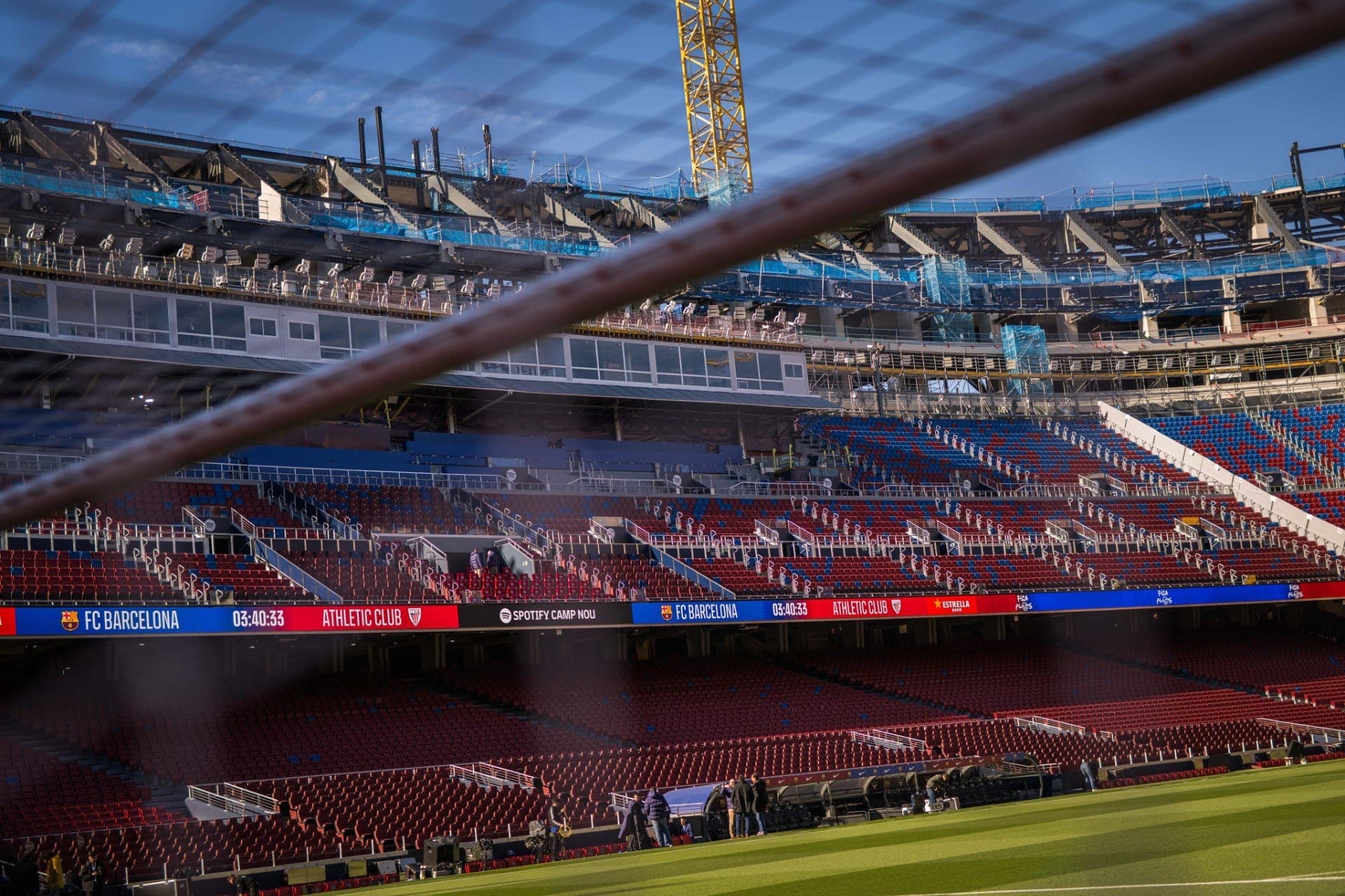 Novo Camp Nou segue em reformas