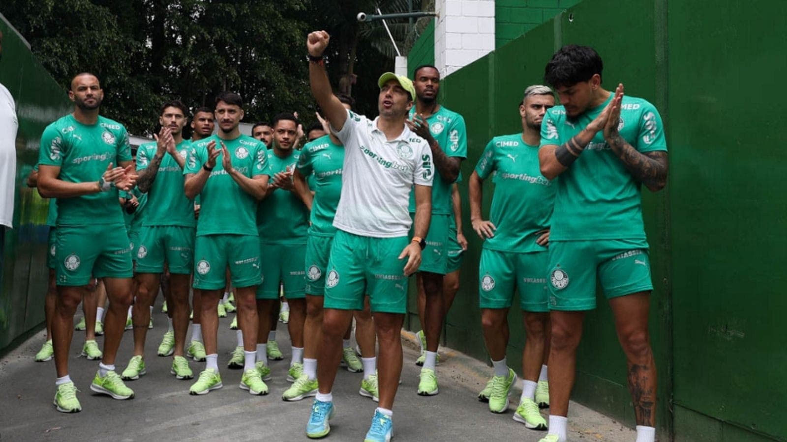 Elenco do Palmeiras agradeceu o apoio do torcedor