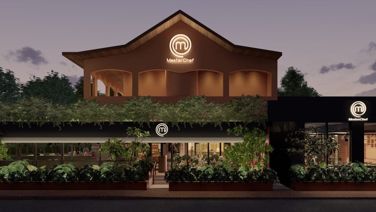 Projeto digital da fachada do restaurante inspirado no MasterChef