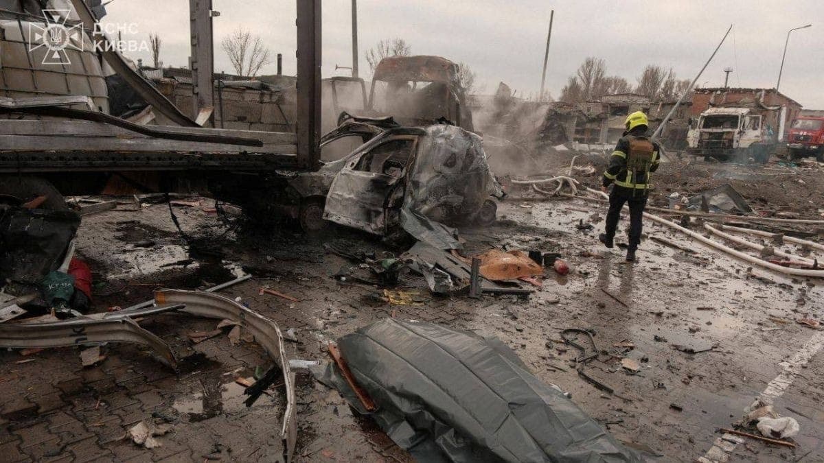 Rússia lança onda de ataques contra Kiev, na Ucrânia