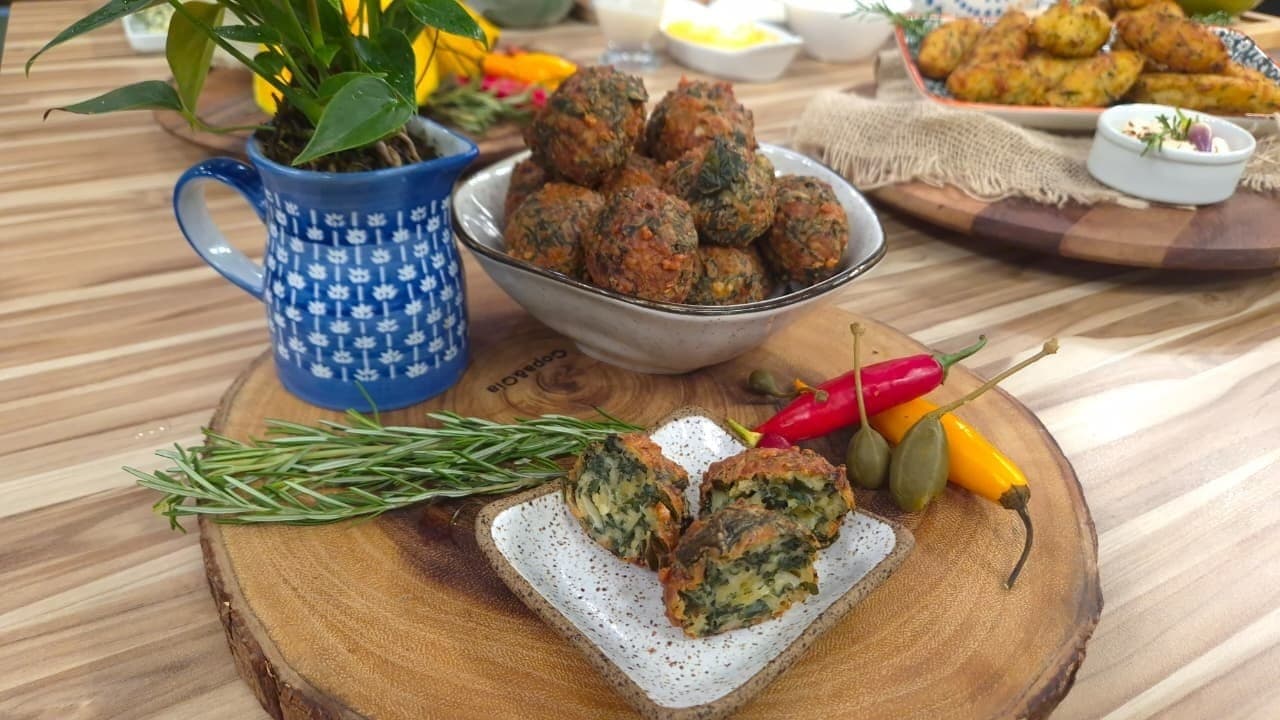 Bolinho de espinafre