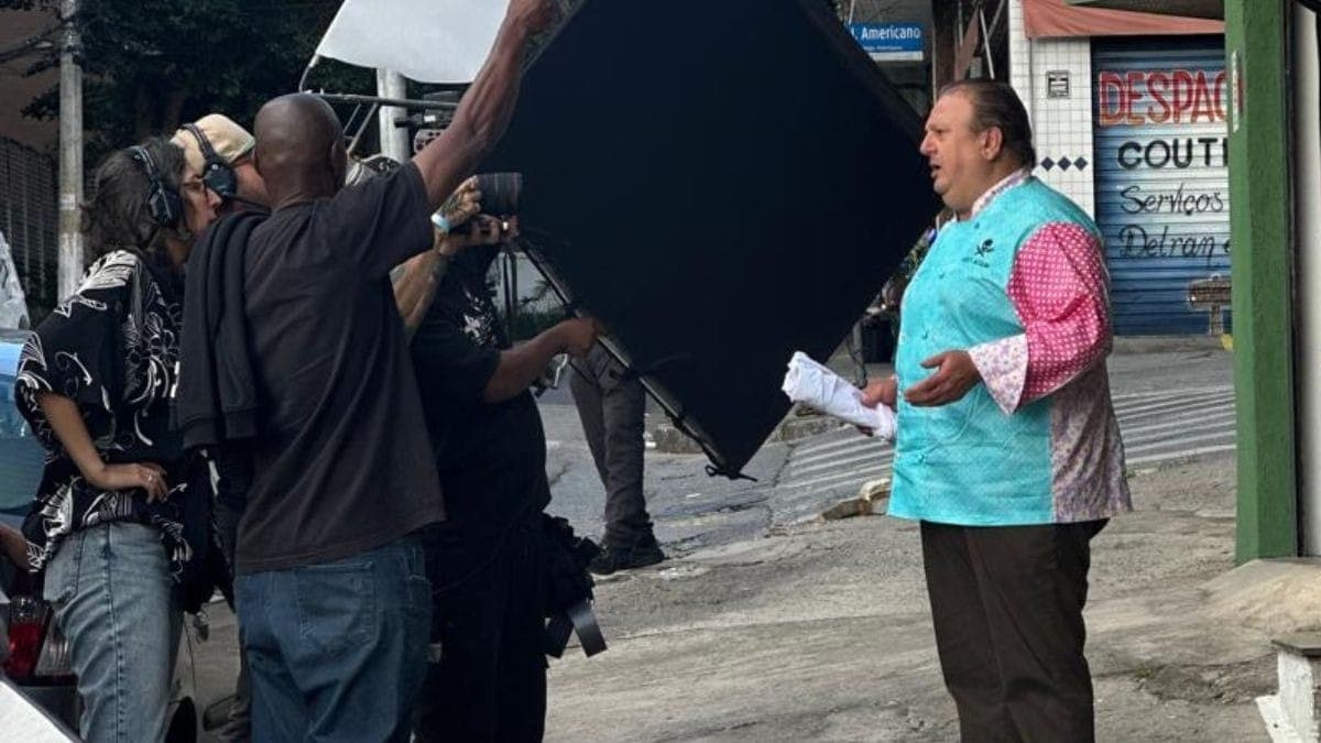 Erick Jacquin na gravação da quinta temporada do Pesadelo na Cozinha