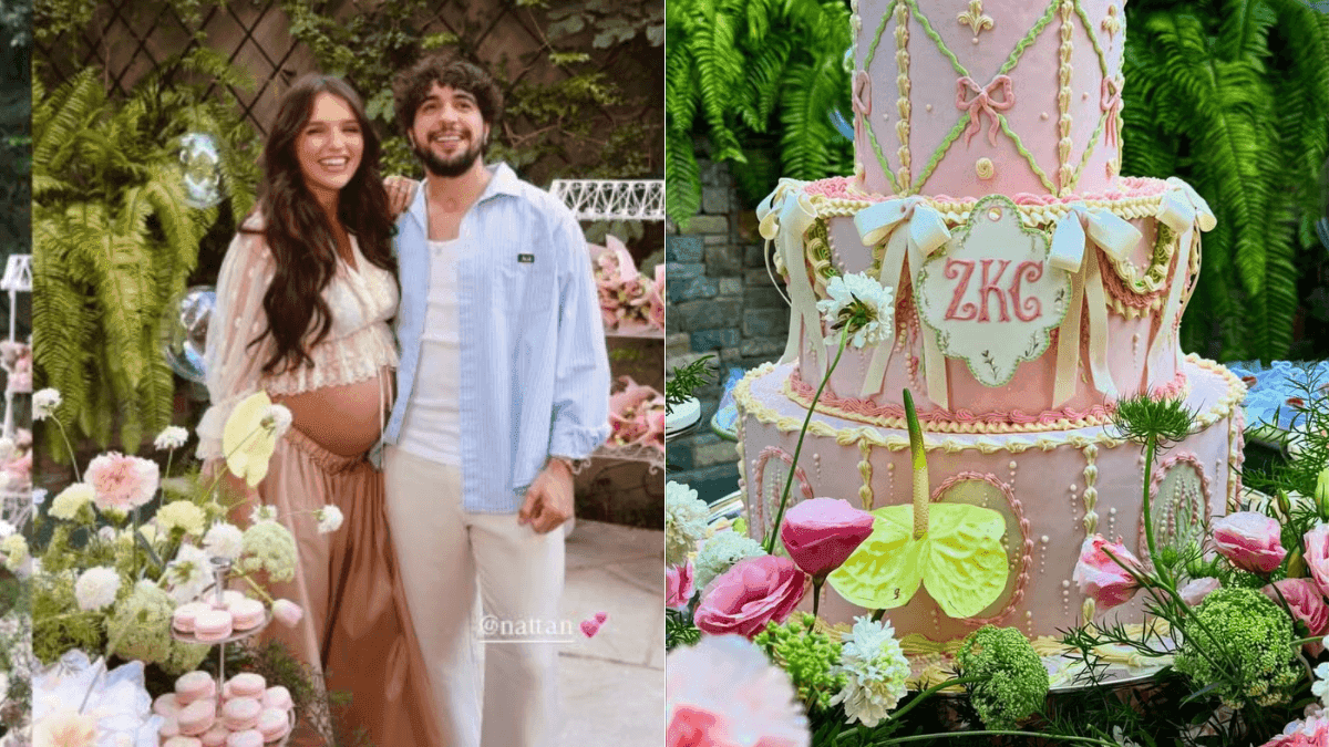 Rafa Kalimann e Nattan fazem chá de bebê e celebram chegada da filha Zuza