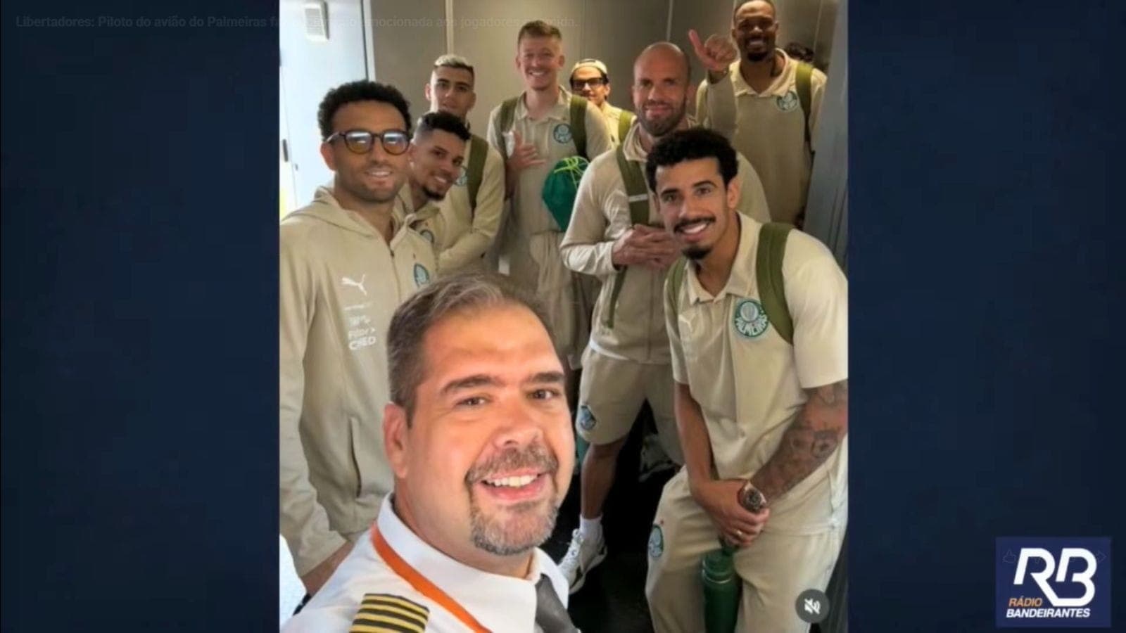 Antônio Carvalho, piloto do voo do Palmeiras para Lima