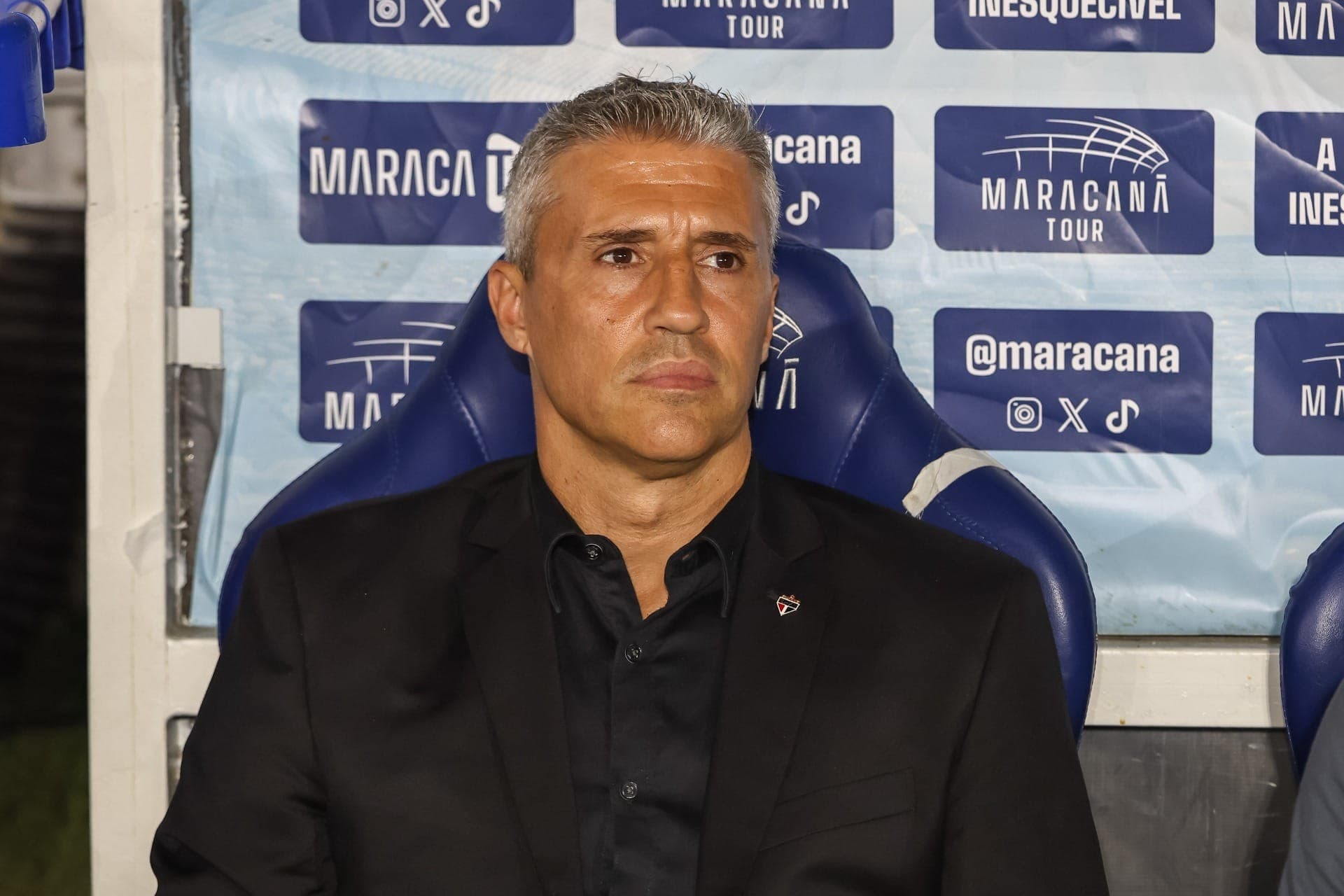 Hernán Crespo, técnico do São Paulo, durante confronto contra o Fluminense no Brasileirão