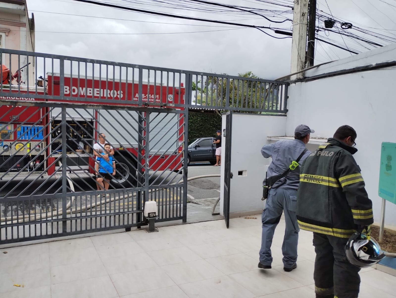 Incêndio foi em escola foi no centro de Caraguatatuba