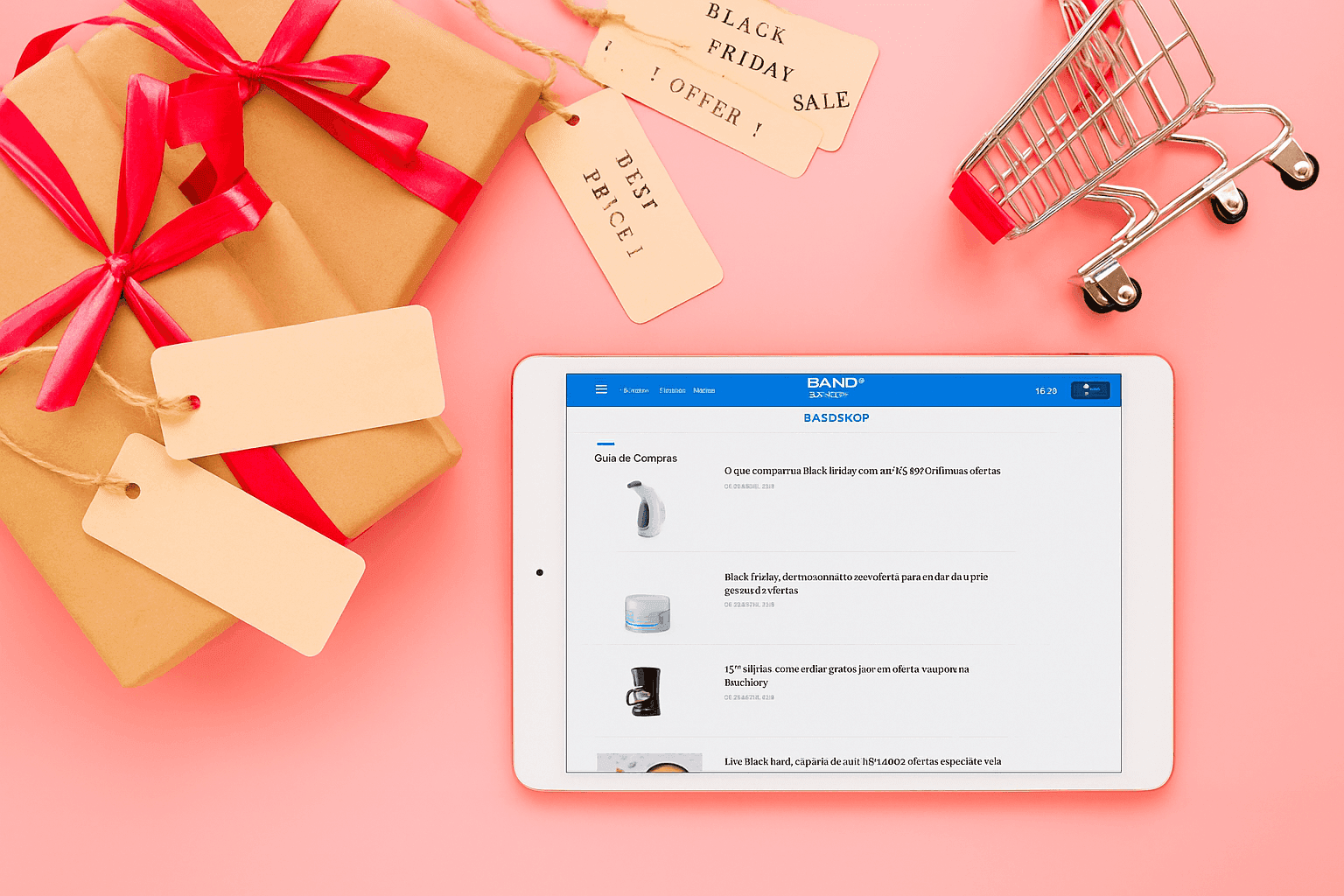 Newsletter Bandshop com ofertas e dicas de compras