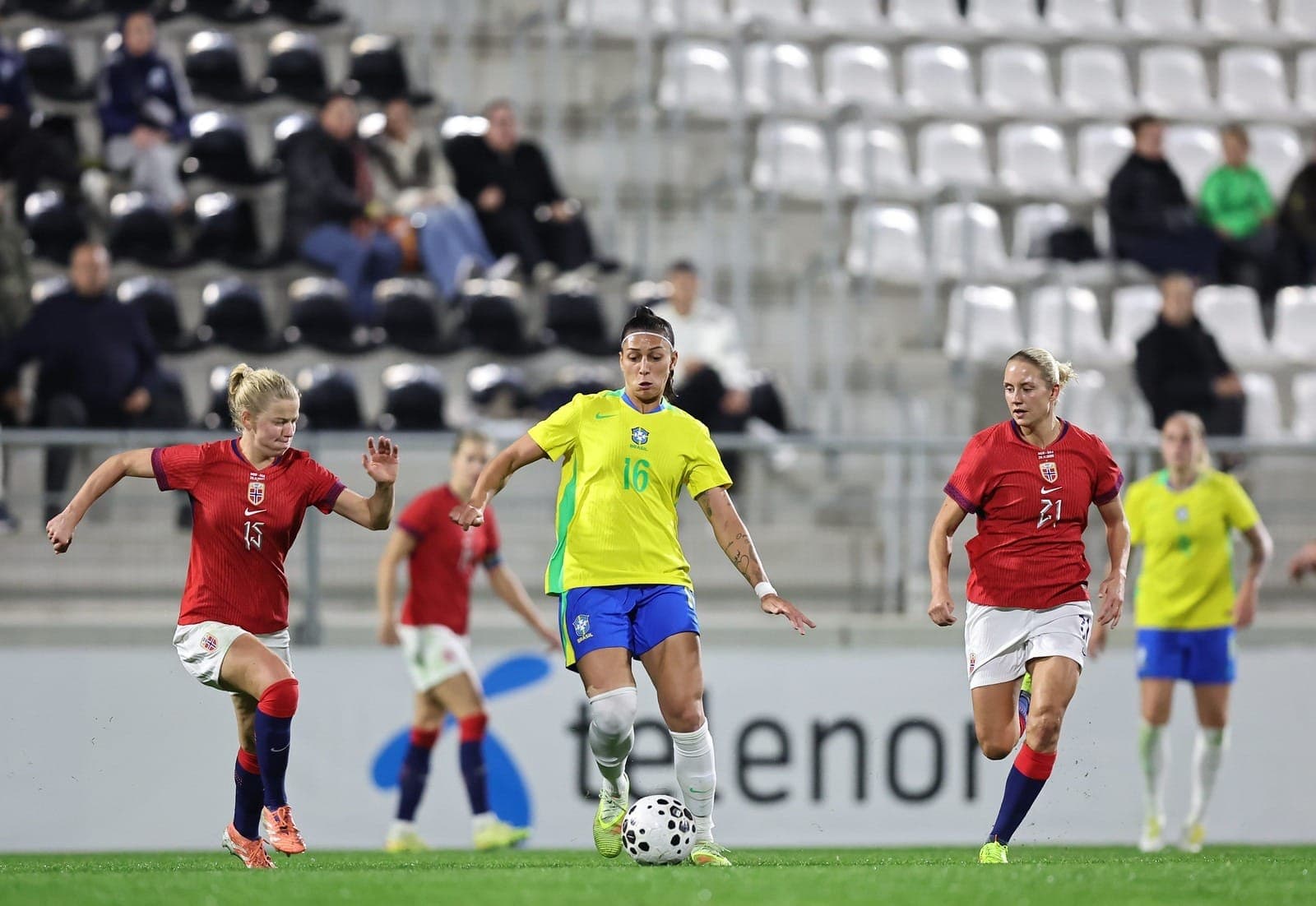 Seleção Brasileira perdeu para Noruega em amistoso