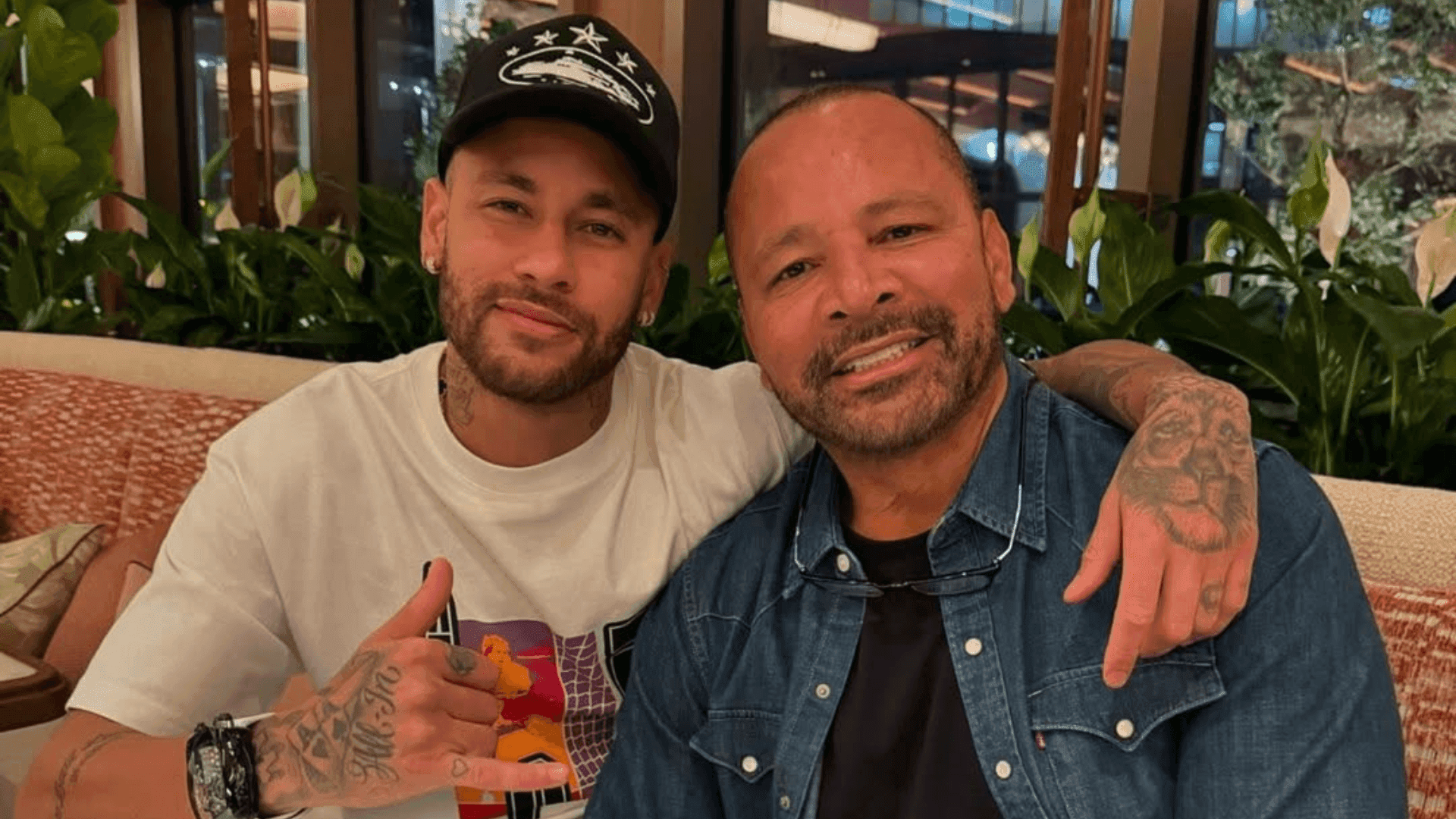 Neymar e seu pai