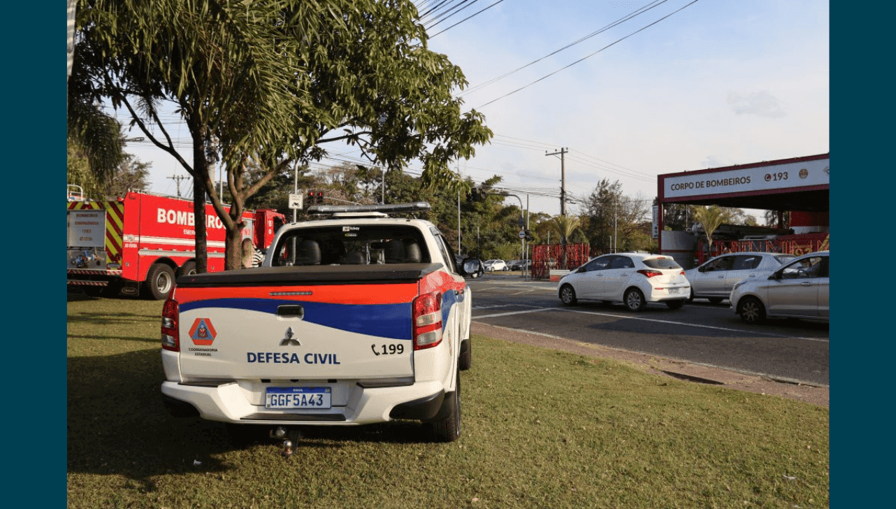 A Defesa Civil monitora pontos sensíveis na cidade