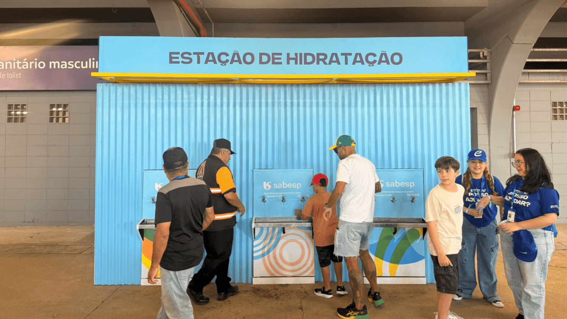 Estação de hidratação na Fan Zone do ePrix de São Paulo