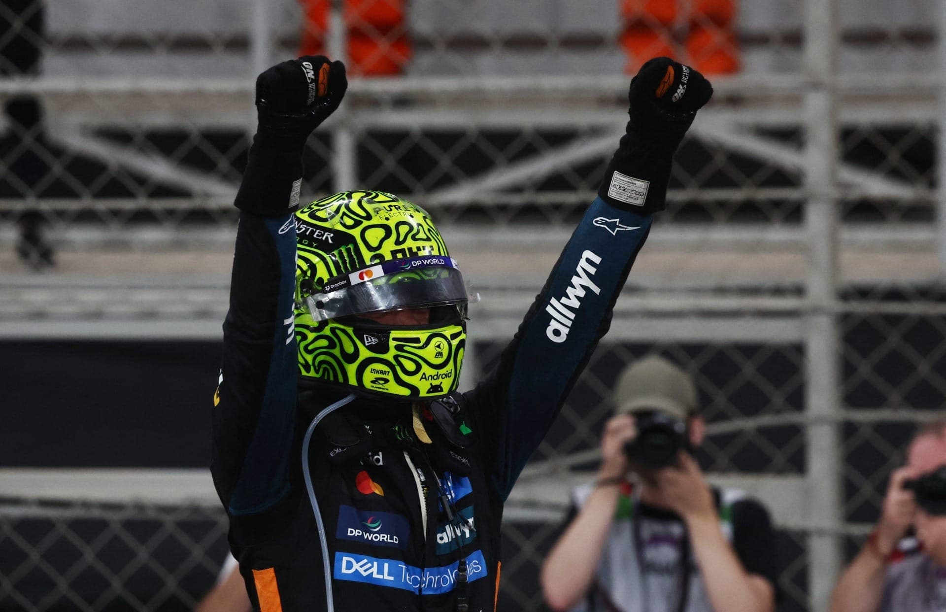 Lando Norris (McLaren) no GP de Abu Dhabi 2025