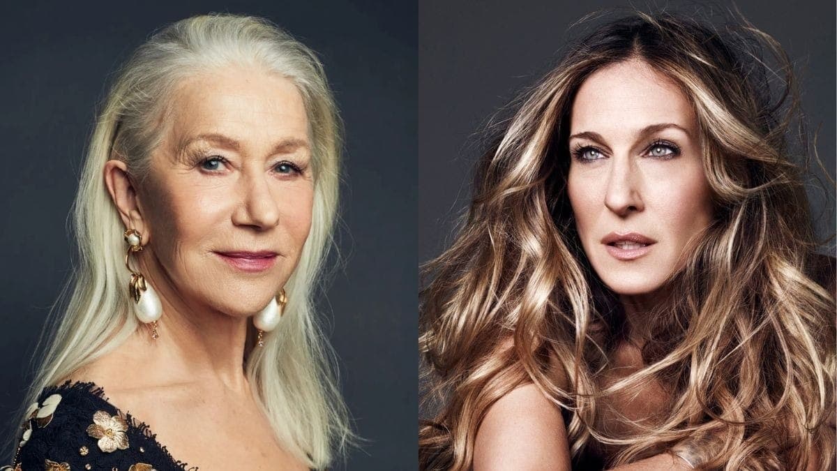 Montagem de Helen Mirren e Sarah Jessica Parkem, respectivamente