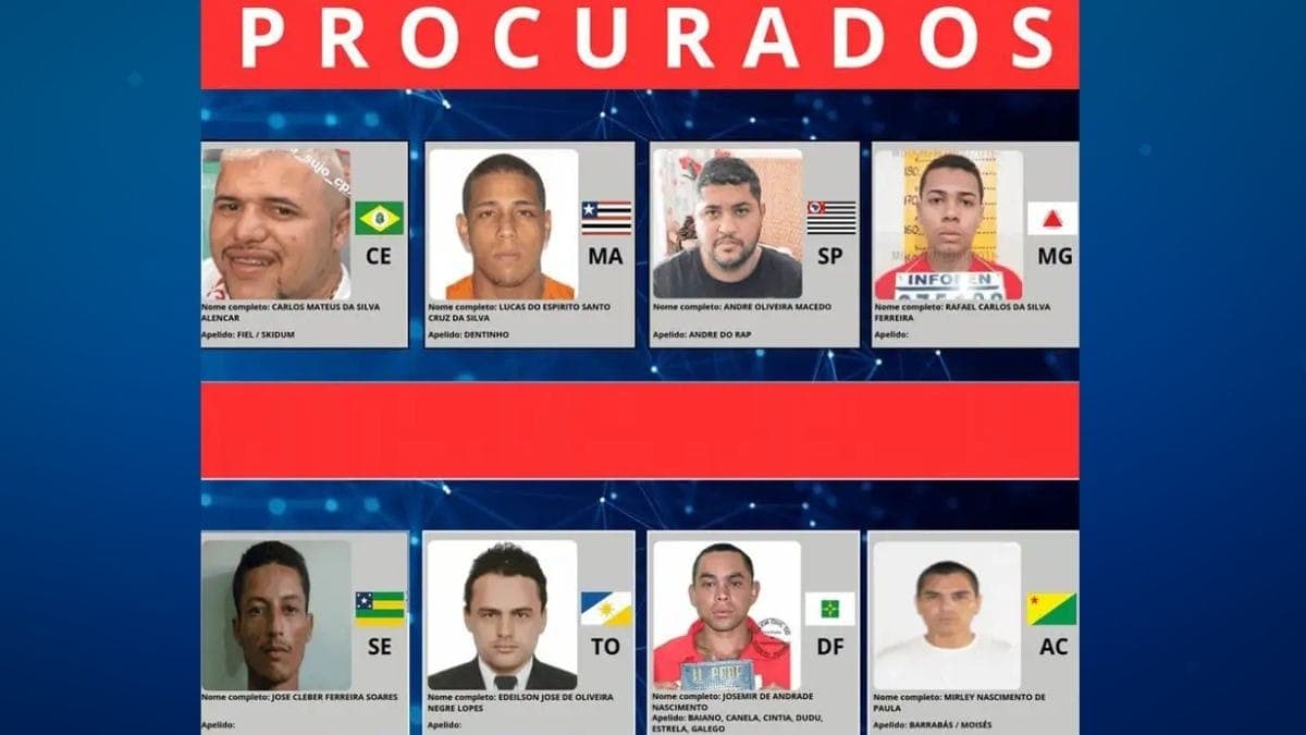 Ministério lança site com lista dos foragidos mais procurados do país