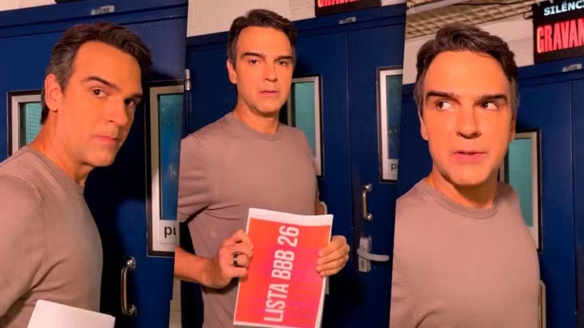 Tadeu Schmidt fala sobre a divulgação dos participantes do BBB 26