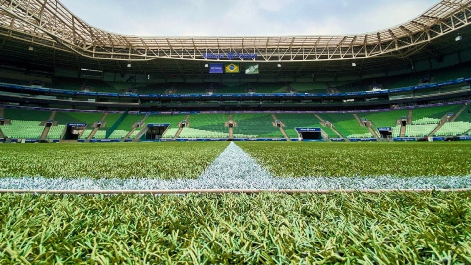 Gramado sintético do Allianz Parque, casa do Palmeiras