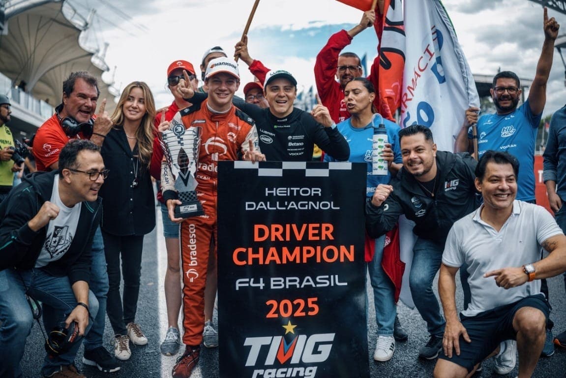 Festa de Heitor e da TMG Racing: campeões na temporada 2025