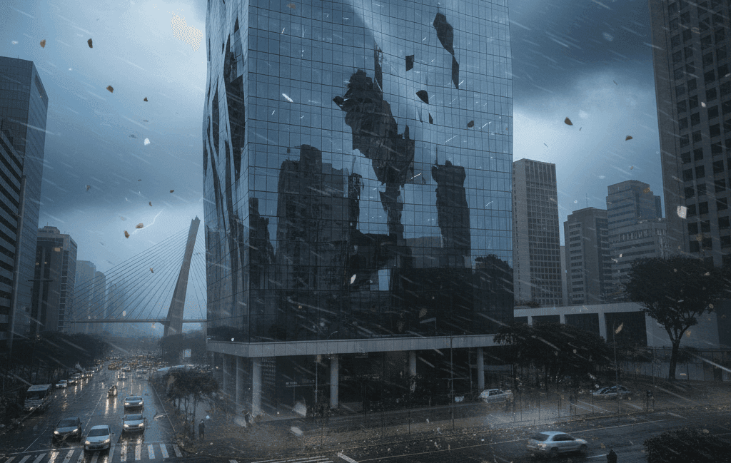 Fachadas de vidro e ventos extremos: o desafio moderno das grandes cidades